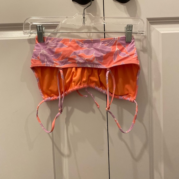 Orange and purple floral bikini top - Picture 2 of 2